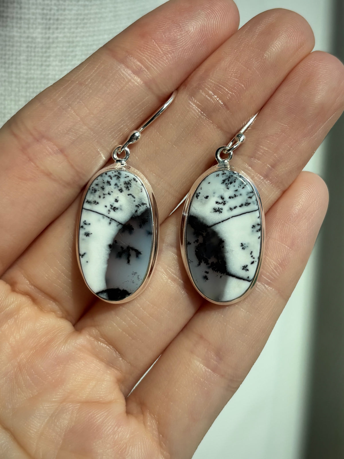 Dendritic Opal Earrings