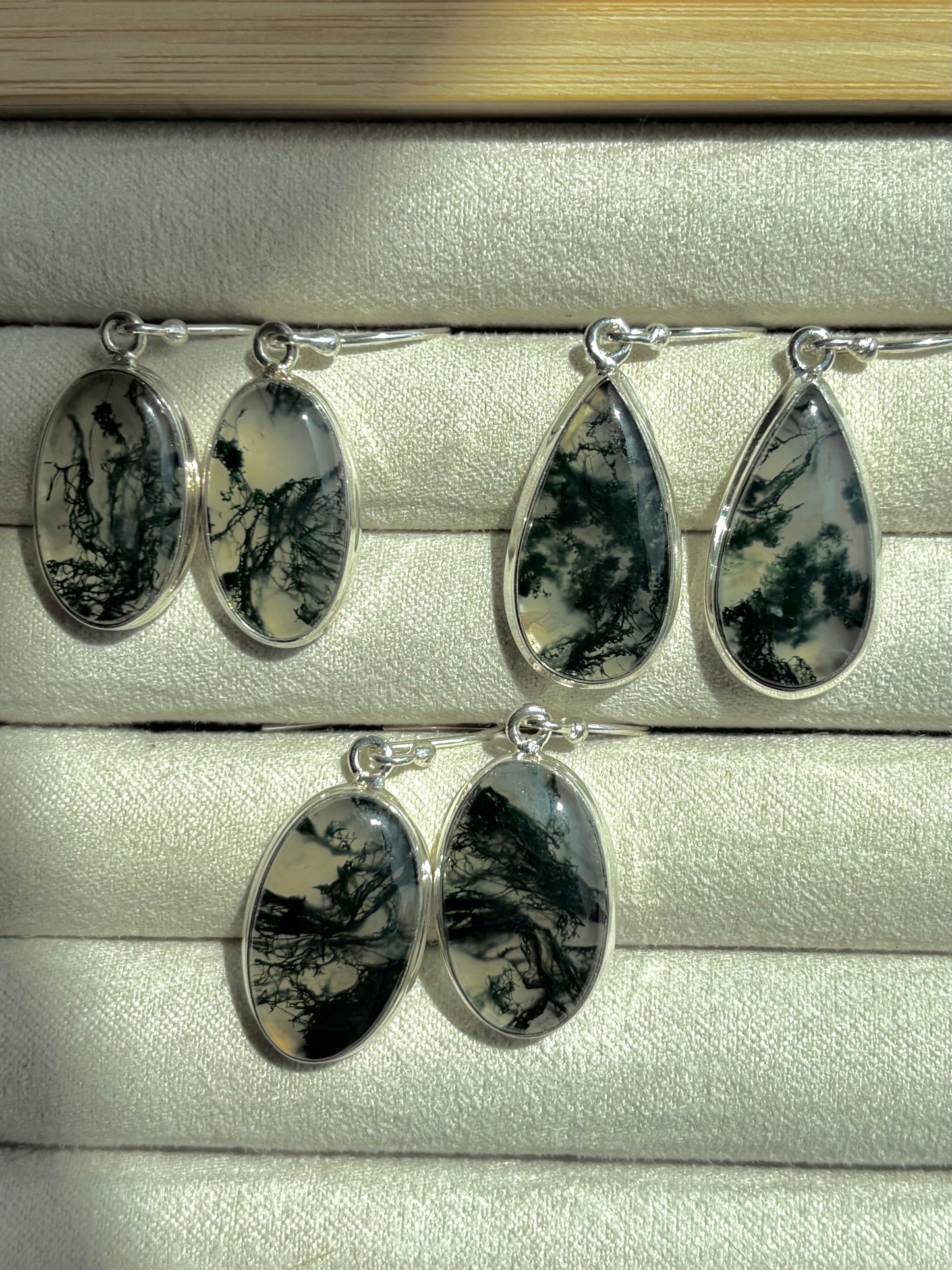 Moss Agate Earrings