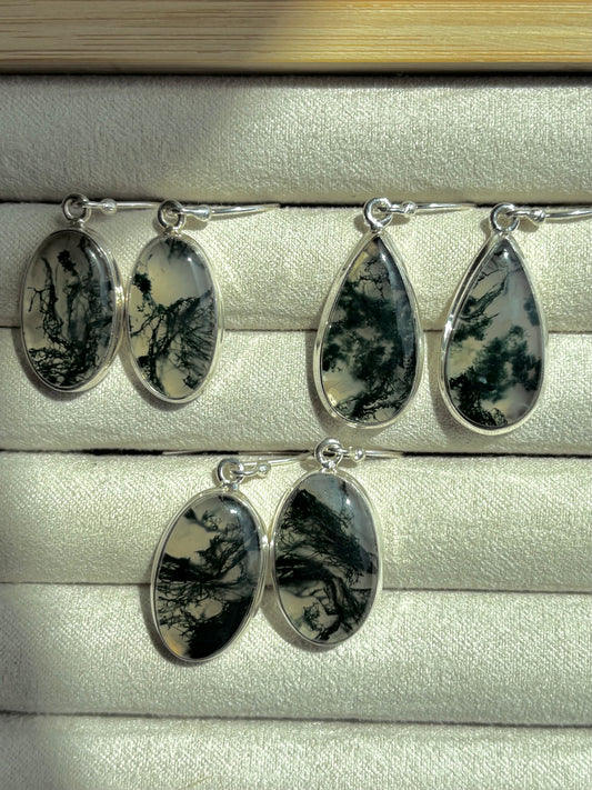 Moss Agate Earrings