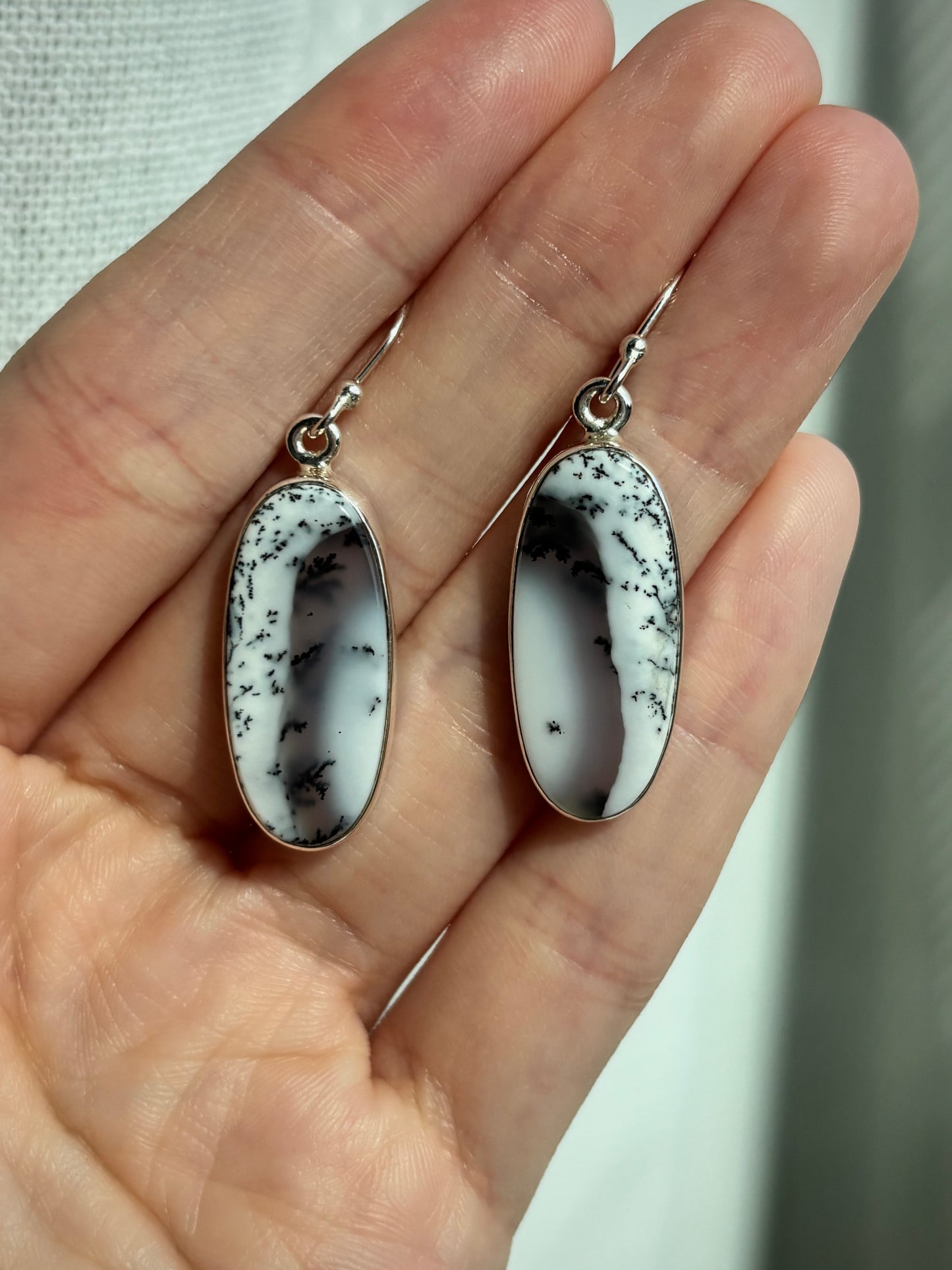 Dendritic Opal Earrings